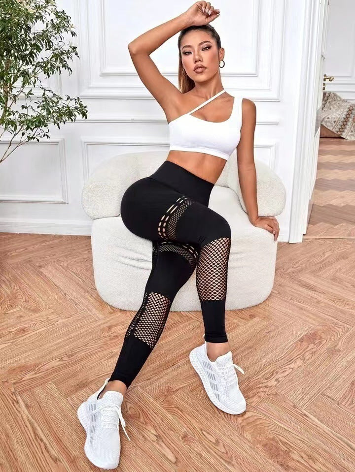 Hollow Seamless Yoga Fitness Pants