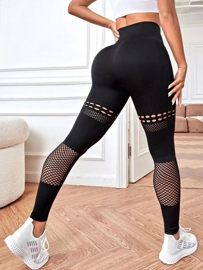 Hollow Seamless Yoga Fitness Pants