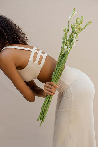 Yoga Suit Backless Spaghetti Straps Backless Bra And Pants