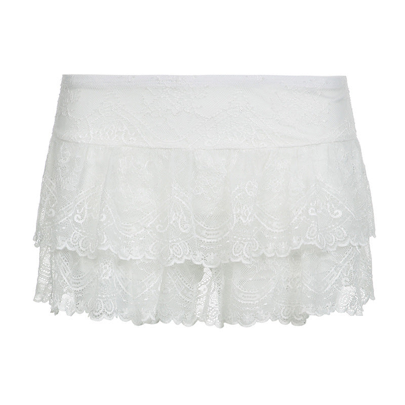 Pure Sexy Lace Low Waist Skirt